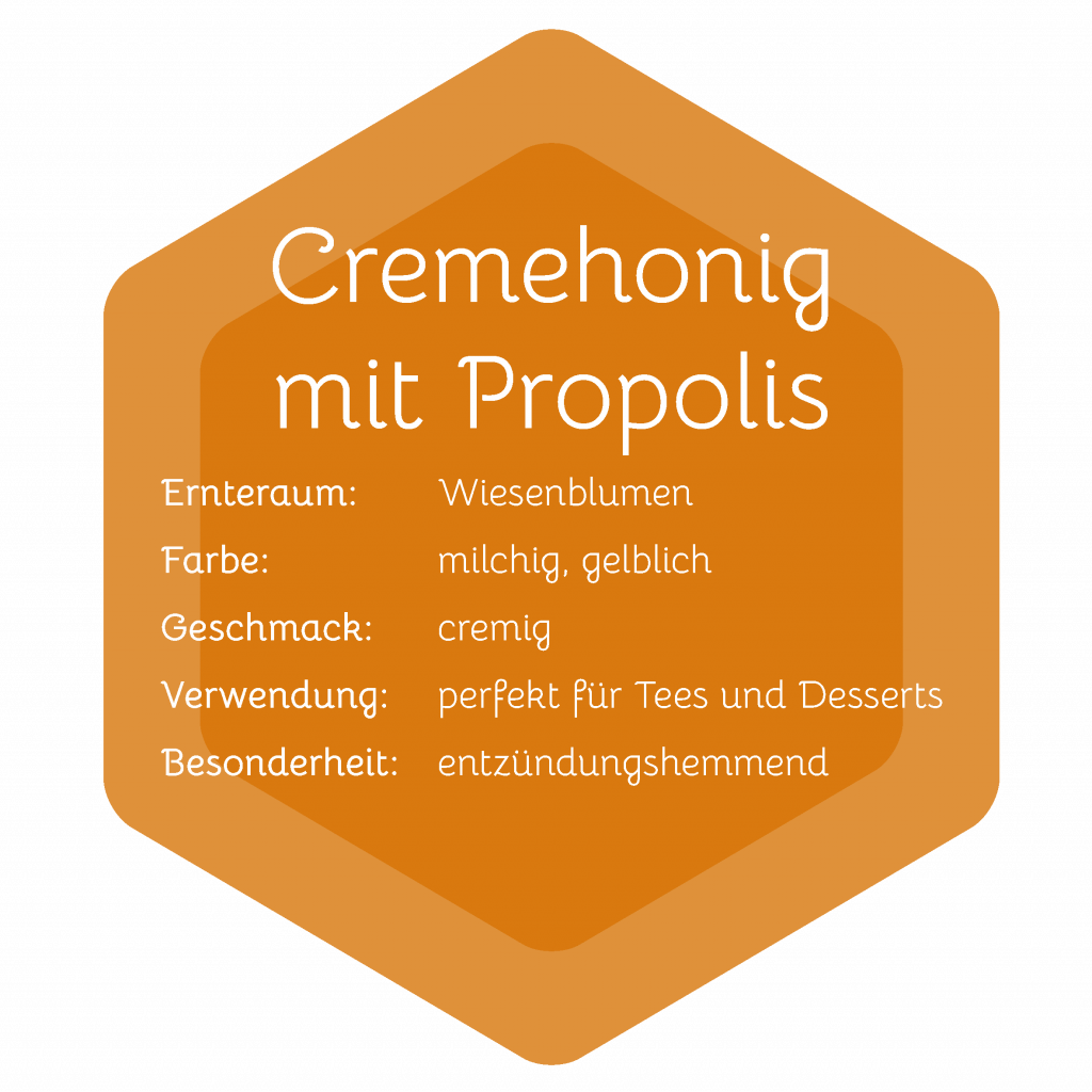 Cremehonig mit Propolis