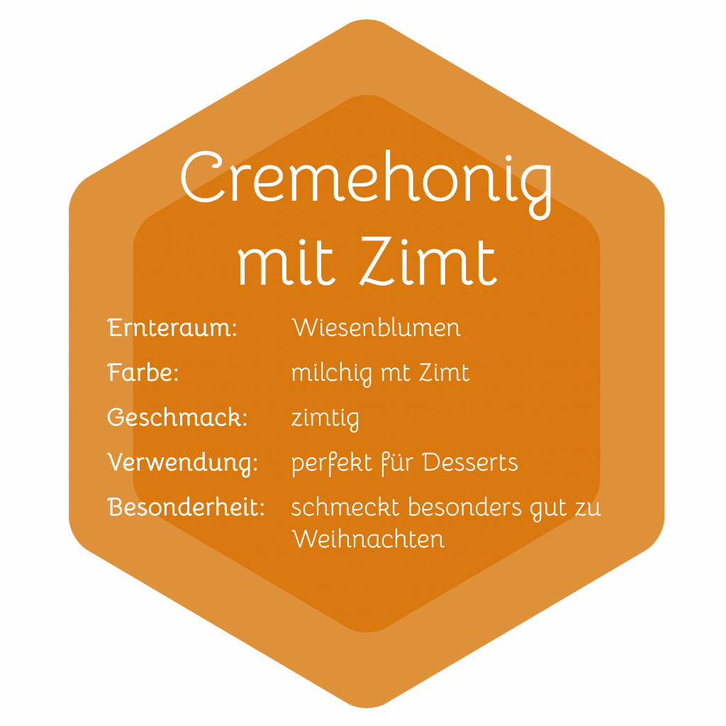 Cremehonig mit Zimt