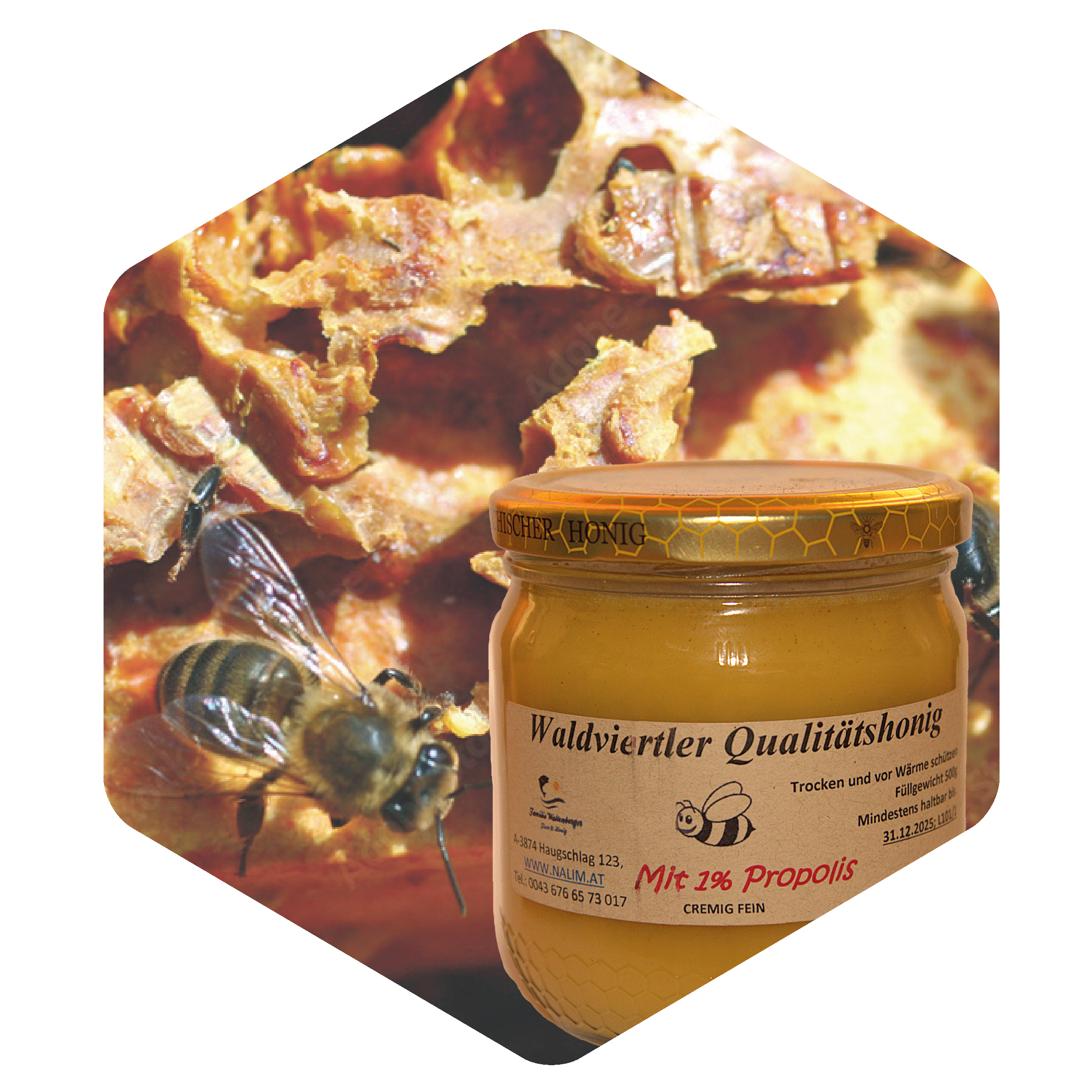 Cremehonig mit Propolis
